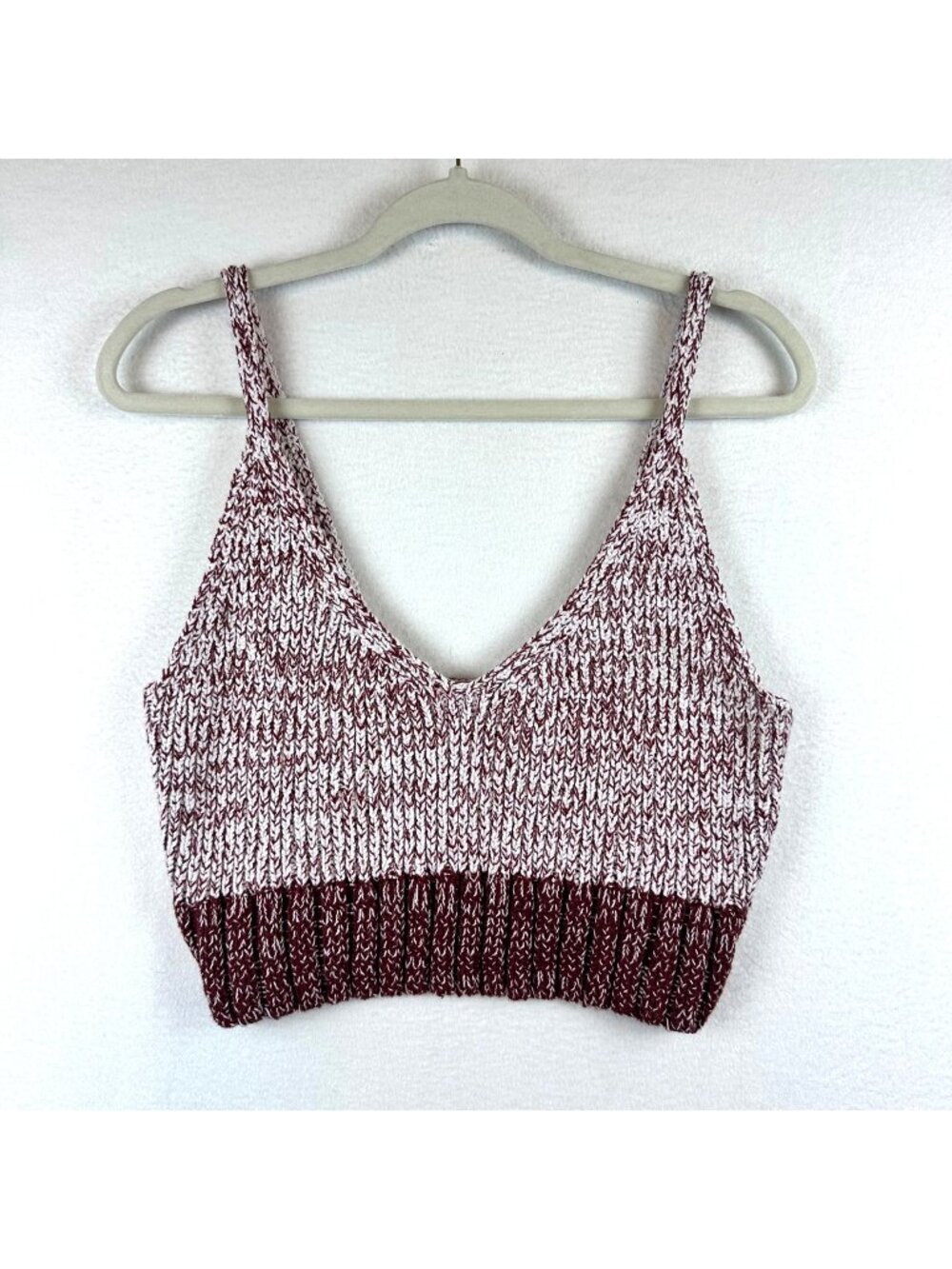Free People Crochet Knit Tank Poppy Tube Top Size L Boho Summer
